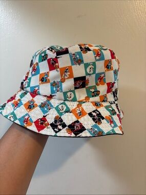 Cartoon Network Multi-Color Checkerboard Bucket Hat